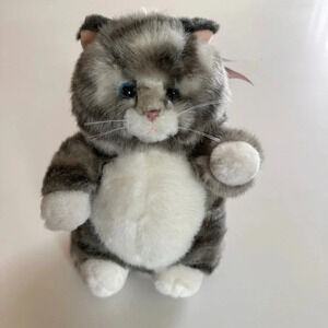 RUSS- Prudence- Cat- Grey Tabby- NWT-Plush- Plushie- Cuddly- Soft- Toy